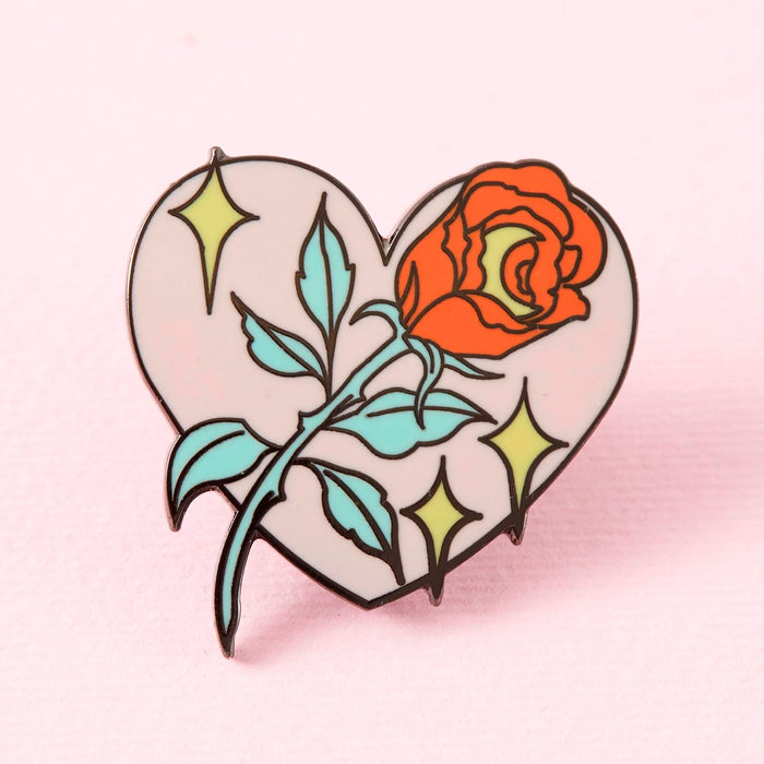 Pin - "Rose in Heart" 🌹