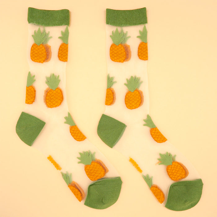 Calcetines transparentes - Piña 🍍