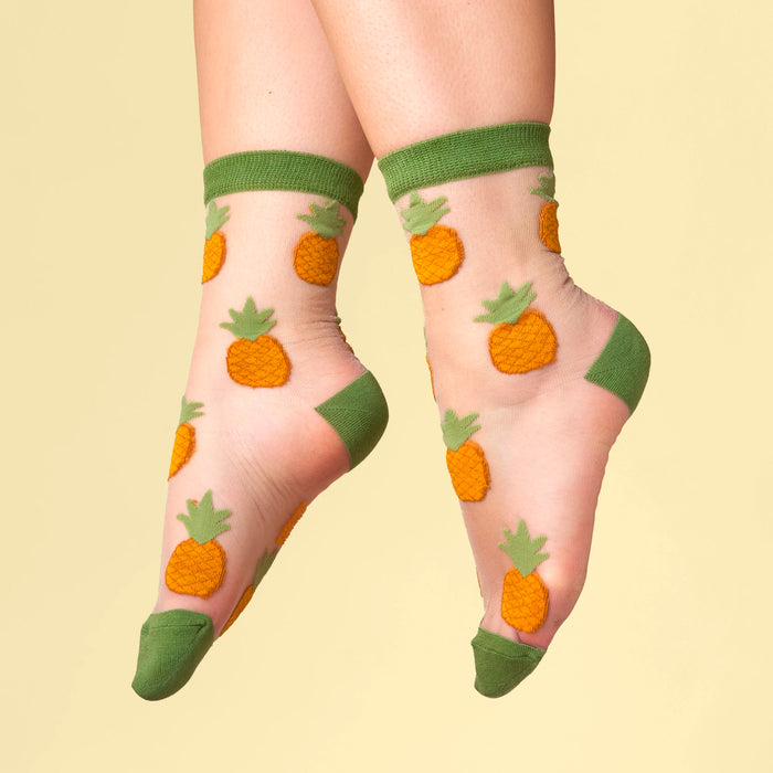 Calcetines transparentes - Piña 🍍