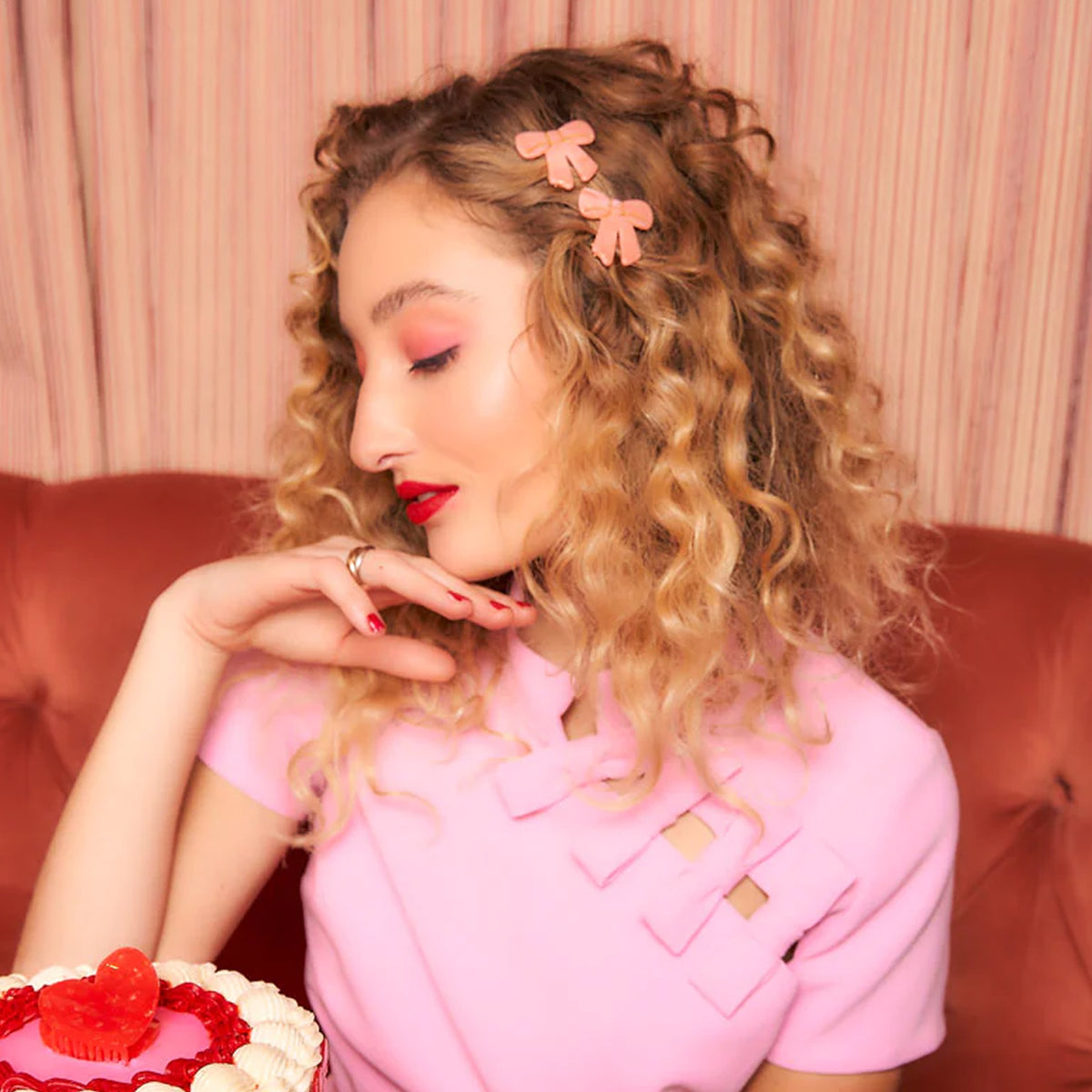 Pasador de pelo - Lazo Rosa 🎀