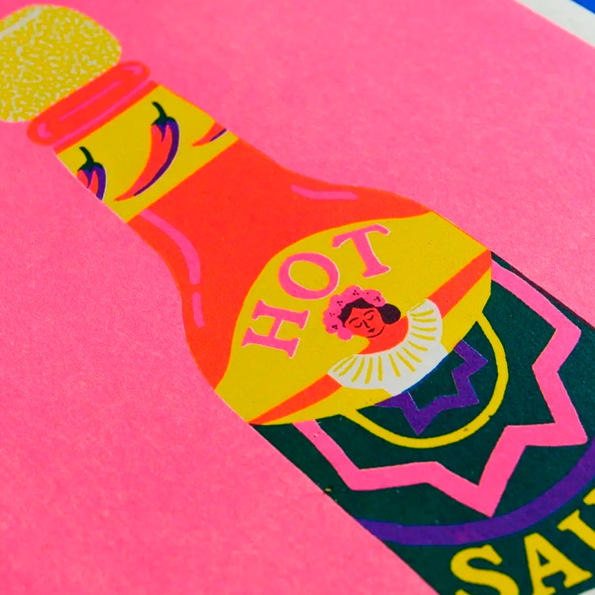 Print de Naomi Wilkinson A4 - "Pink Chilli Sauce"