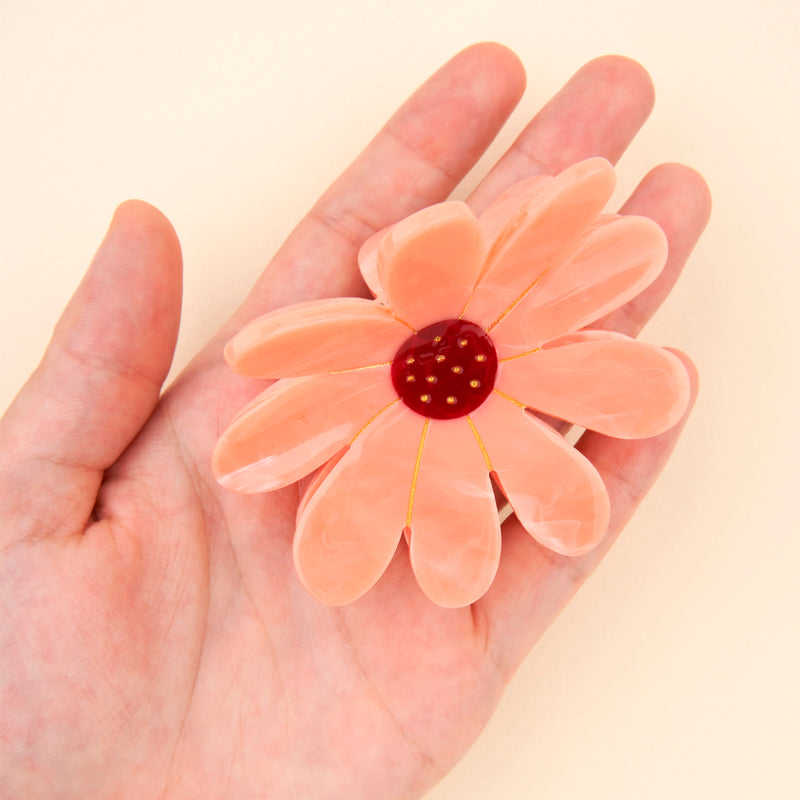 Pinza para el pelo - Flor Rosa