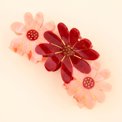 Pinza para el pelo - Flores Rosas