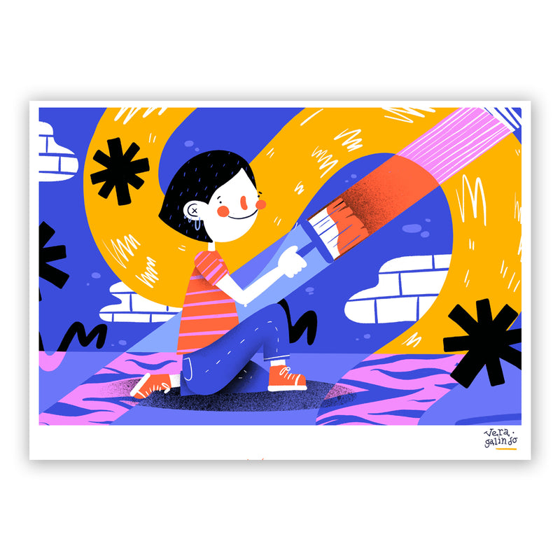 Print de Vera Galindo A5 - "Paint it"