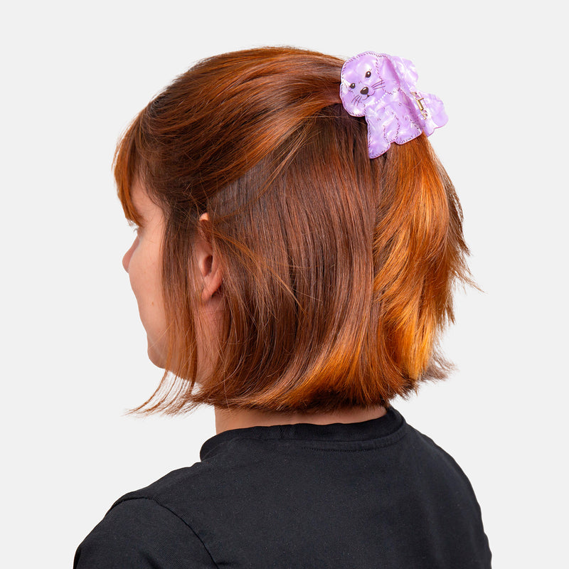Pinza para el pelo Eat my socks - Purple Dog 🐶
