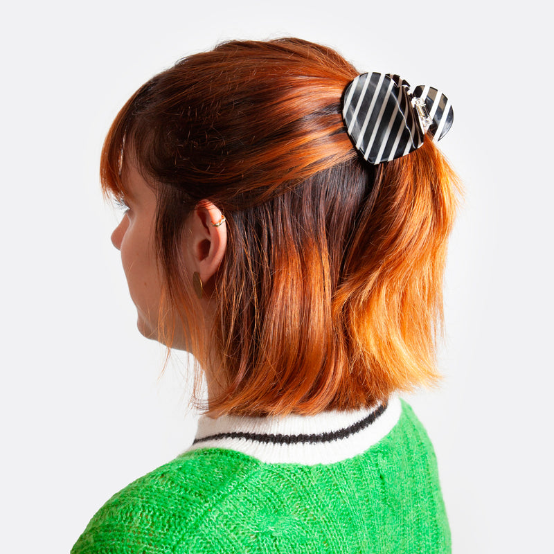 Pinza para el pelo Eat my socks - Heart Stripes 💗