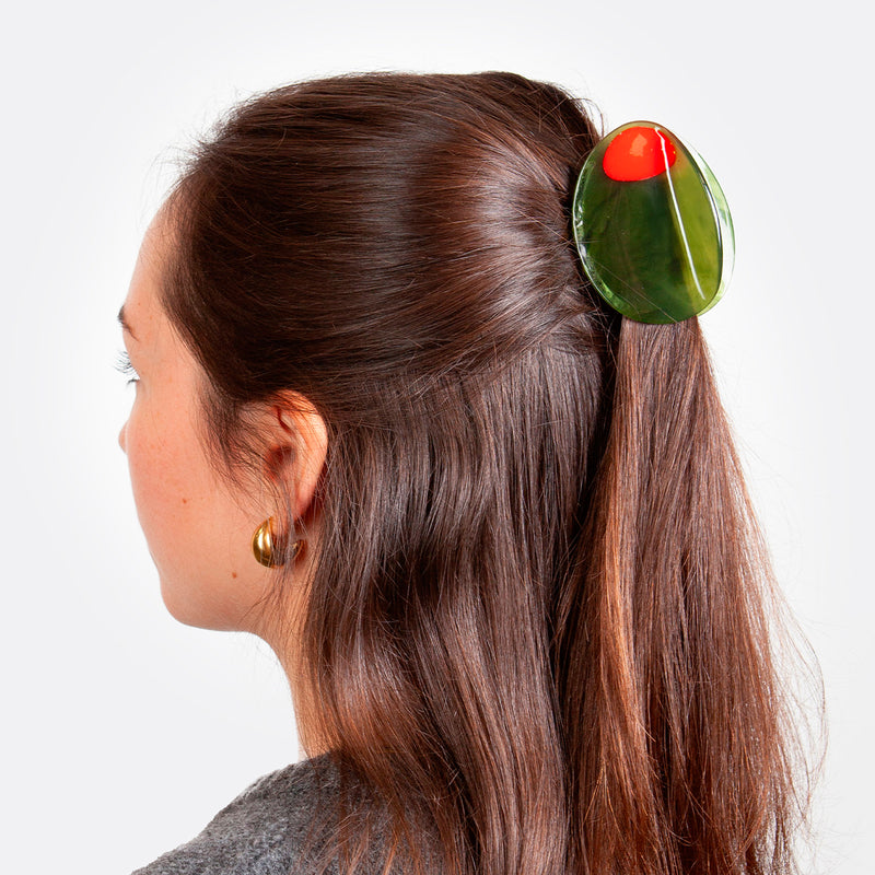 Pinza para el pelo Eat my socks - Olive