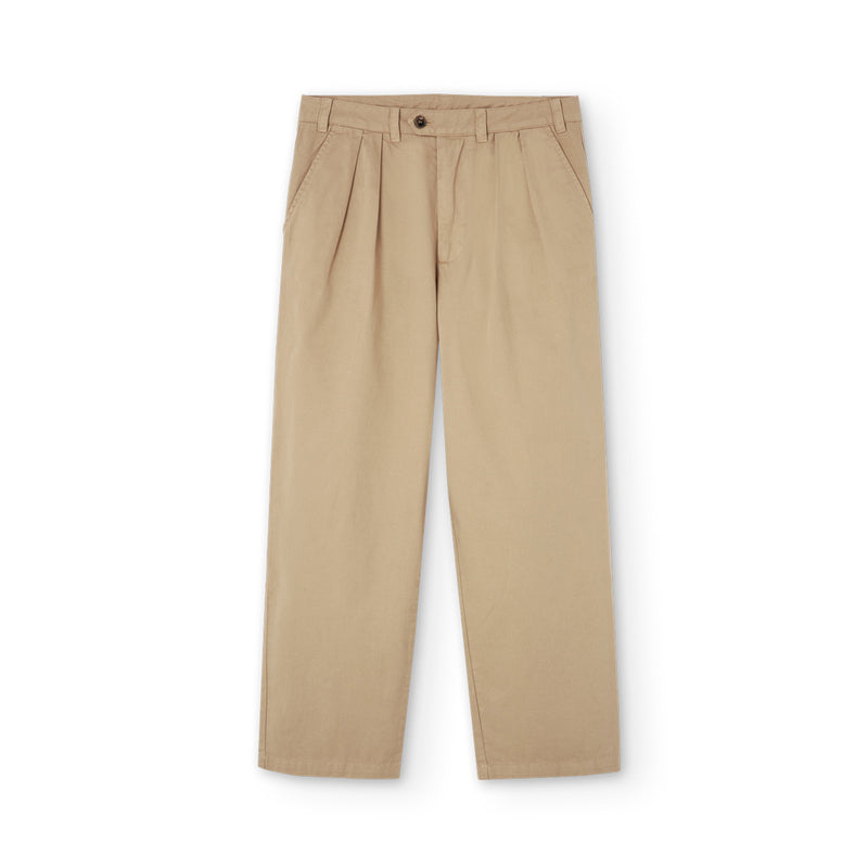 Pantalones We Are Not Friends - Pleat Cream Chino