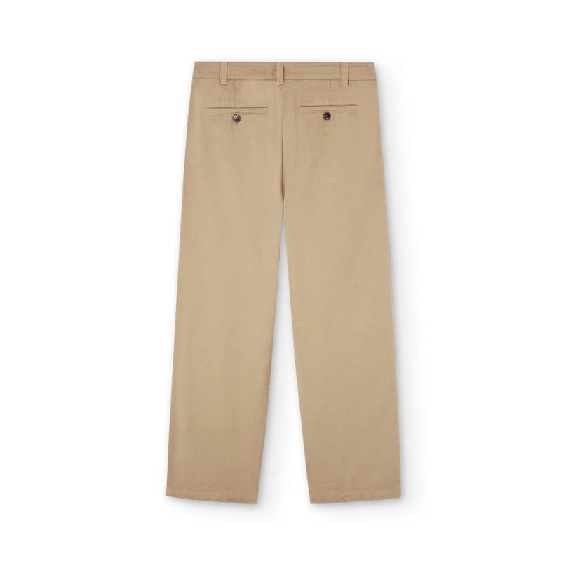 Pantalones We Are Not Friends - Pleat Cream Chino
