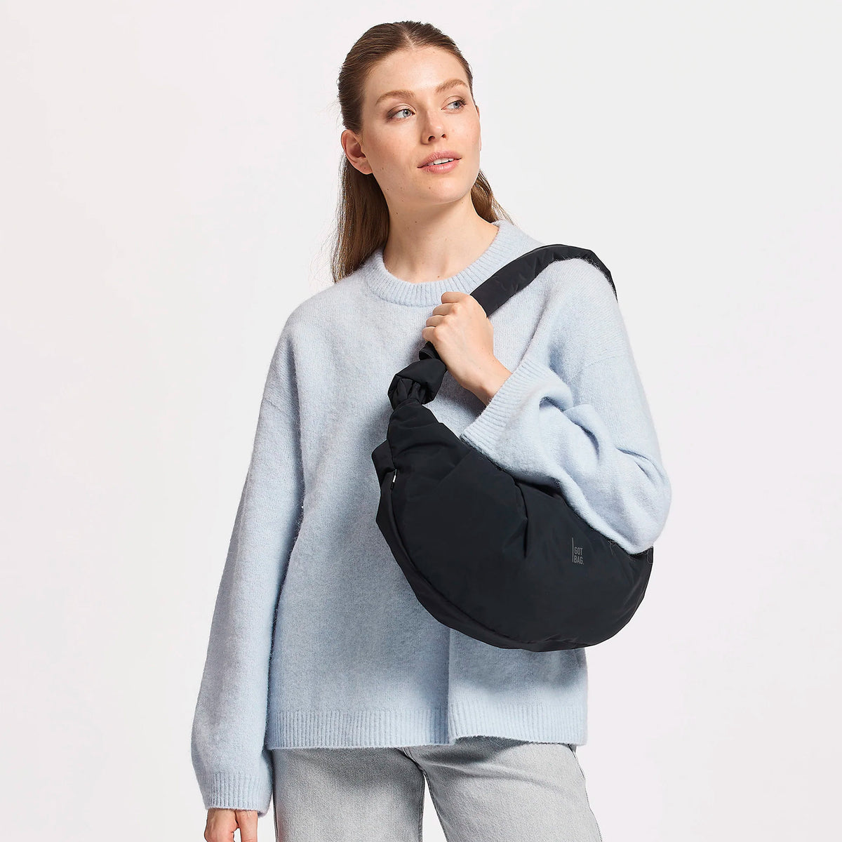 Bolso Got Bag - Pleat Moon Bag Large Black