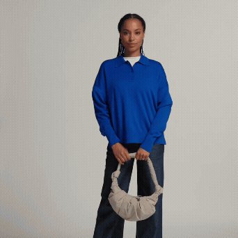 Bolso Got Bag - Pleat Moon Bag Small Black