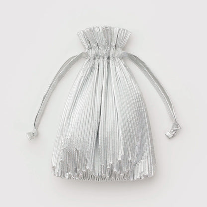 Bolsa Plisada Baggu - Chrome Metallic