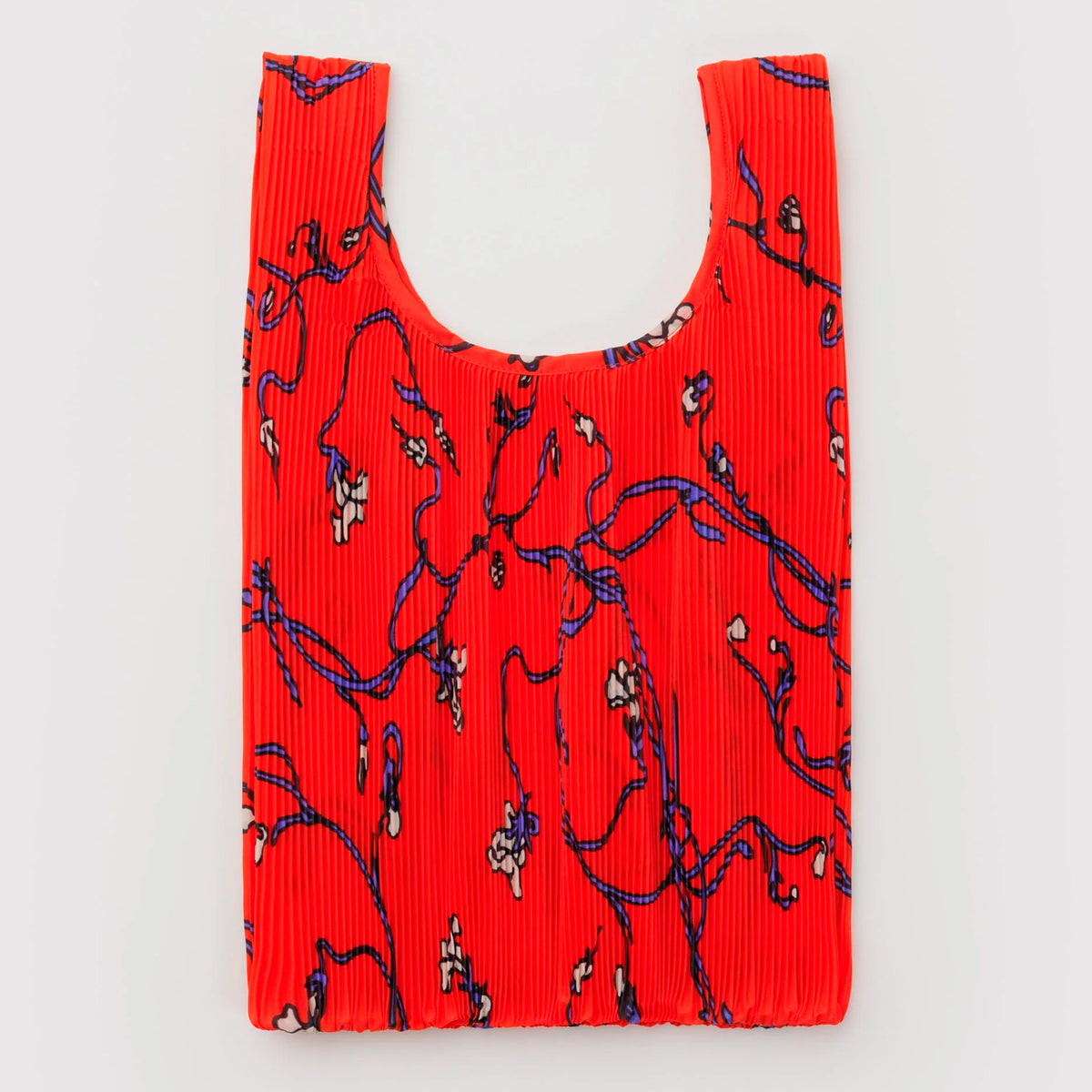 Bolsa Plisada Baggu - Red Snapdragon
