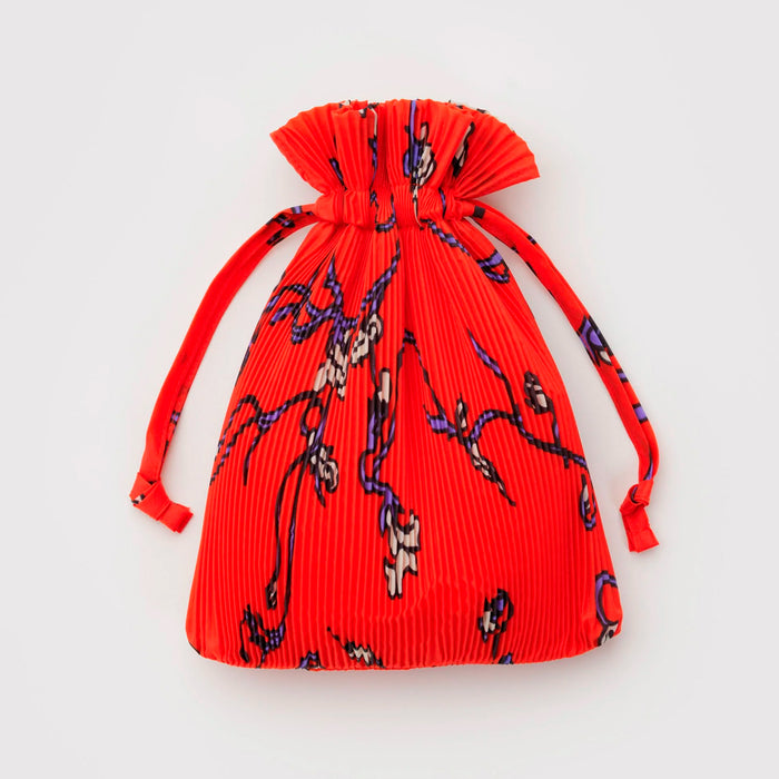 Bolsa Plisada Baggu - Red Snapdragon