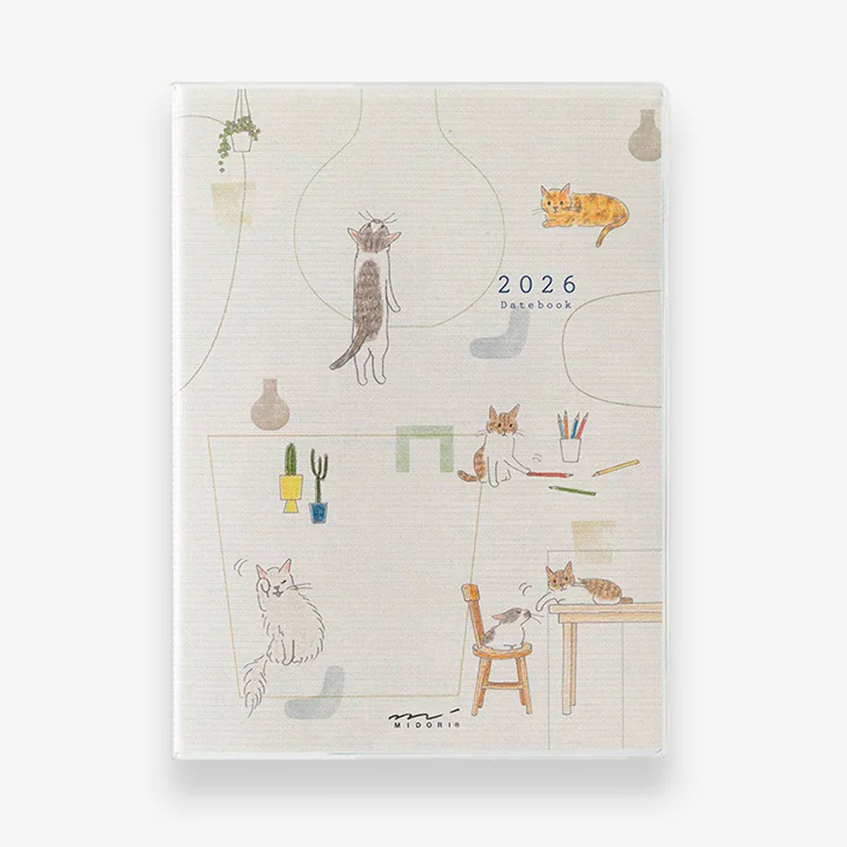 Agenda Anual de Bolsillo 2026 Midori - Cat 🐱