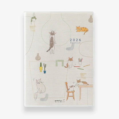 Agenda Anual de Bolsillo 2026 Midori - Cat 🐱