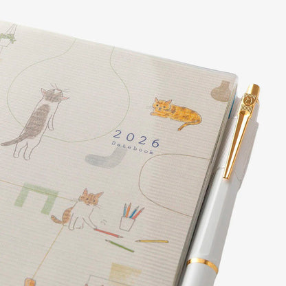 Agenda Anual de Bolsillo 2026 Midori - Cat 🐱
