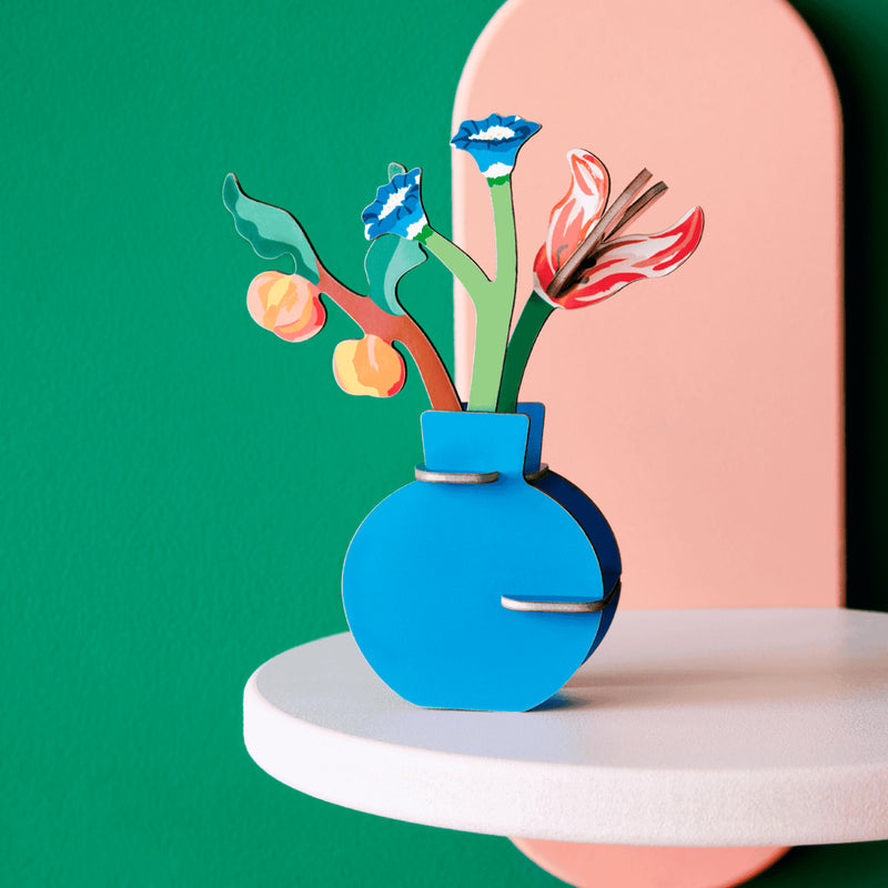 Escultura de papel con postal - Dutch Masters Bouquet