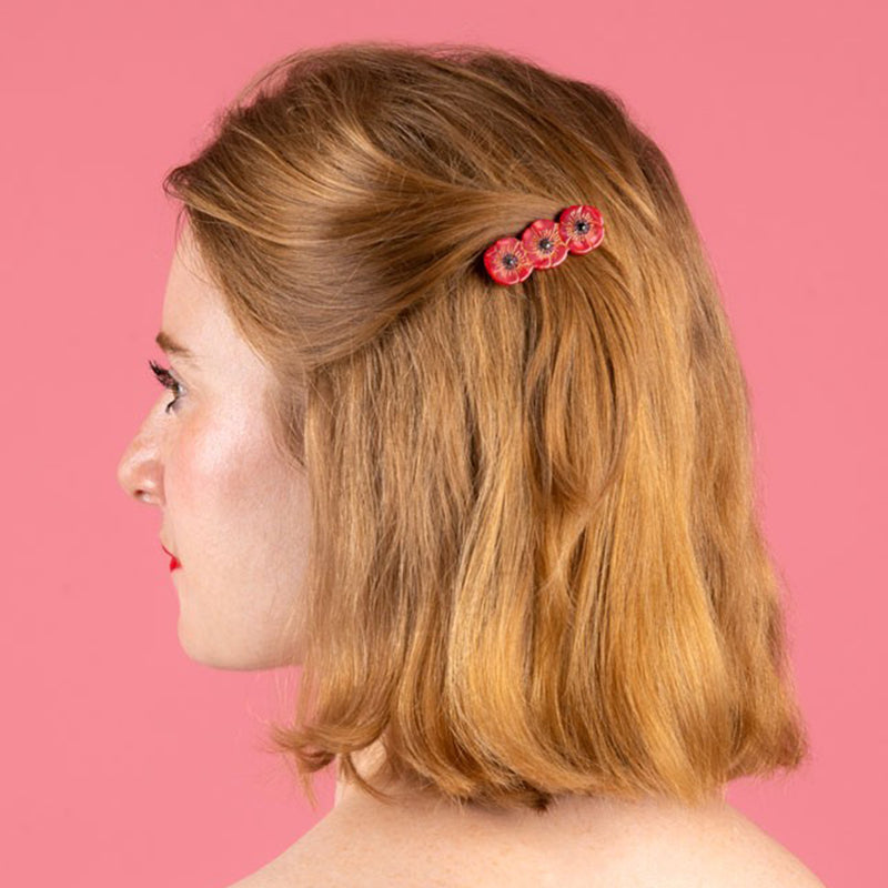 Pasador de pelo - Amapola