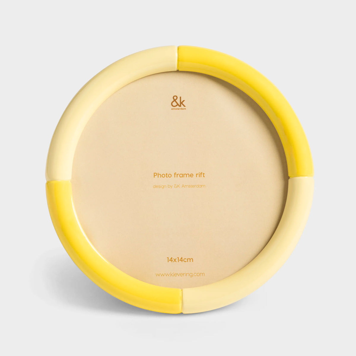 Marco de Fotos &amp;Klevering - Rift Round Yellow