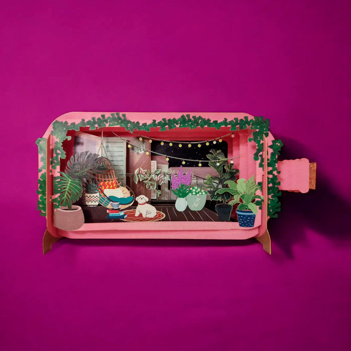 Postal 3D - Botella Terraza