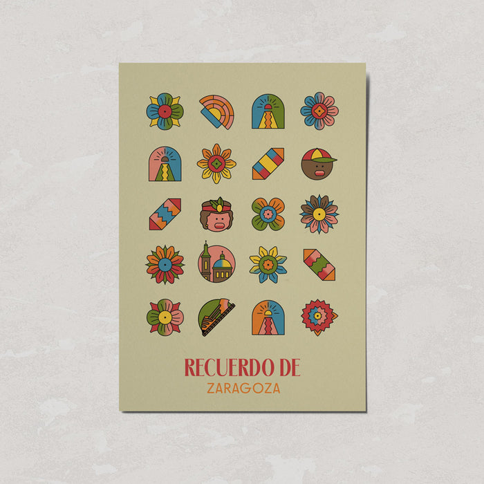 Postal - Recuerdo de Zaragoza