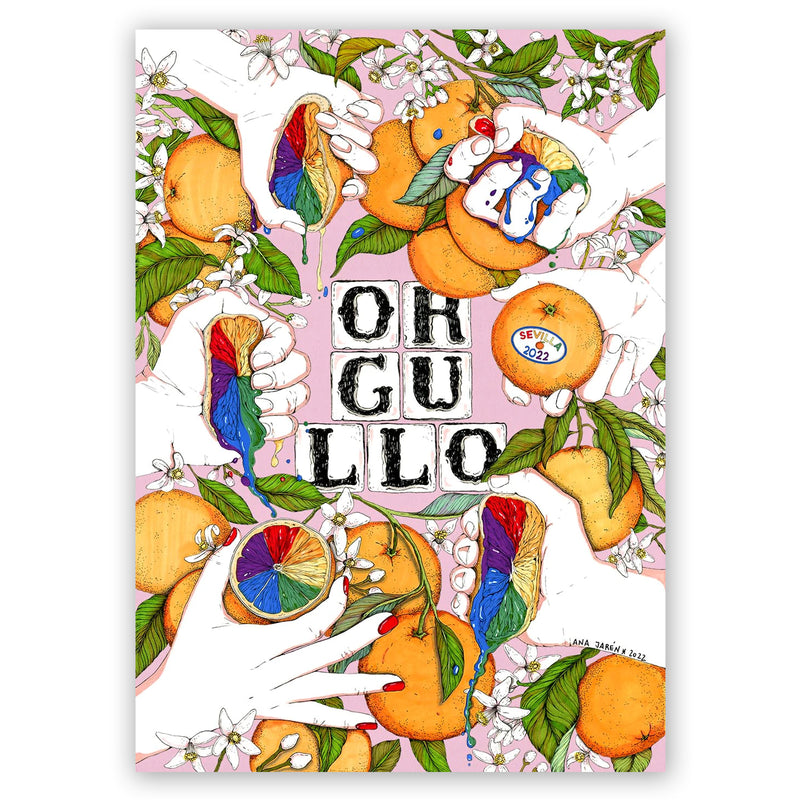 Print de Ana Jarén A3 - Póster oficial del Orgullo 2022 Sevilla"