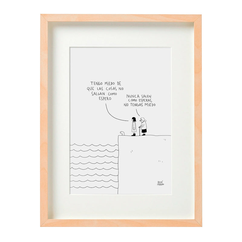 Print de René Merino A4 - "Abuela"