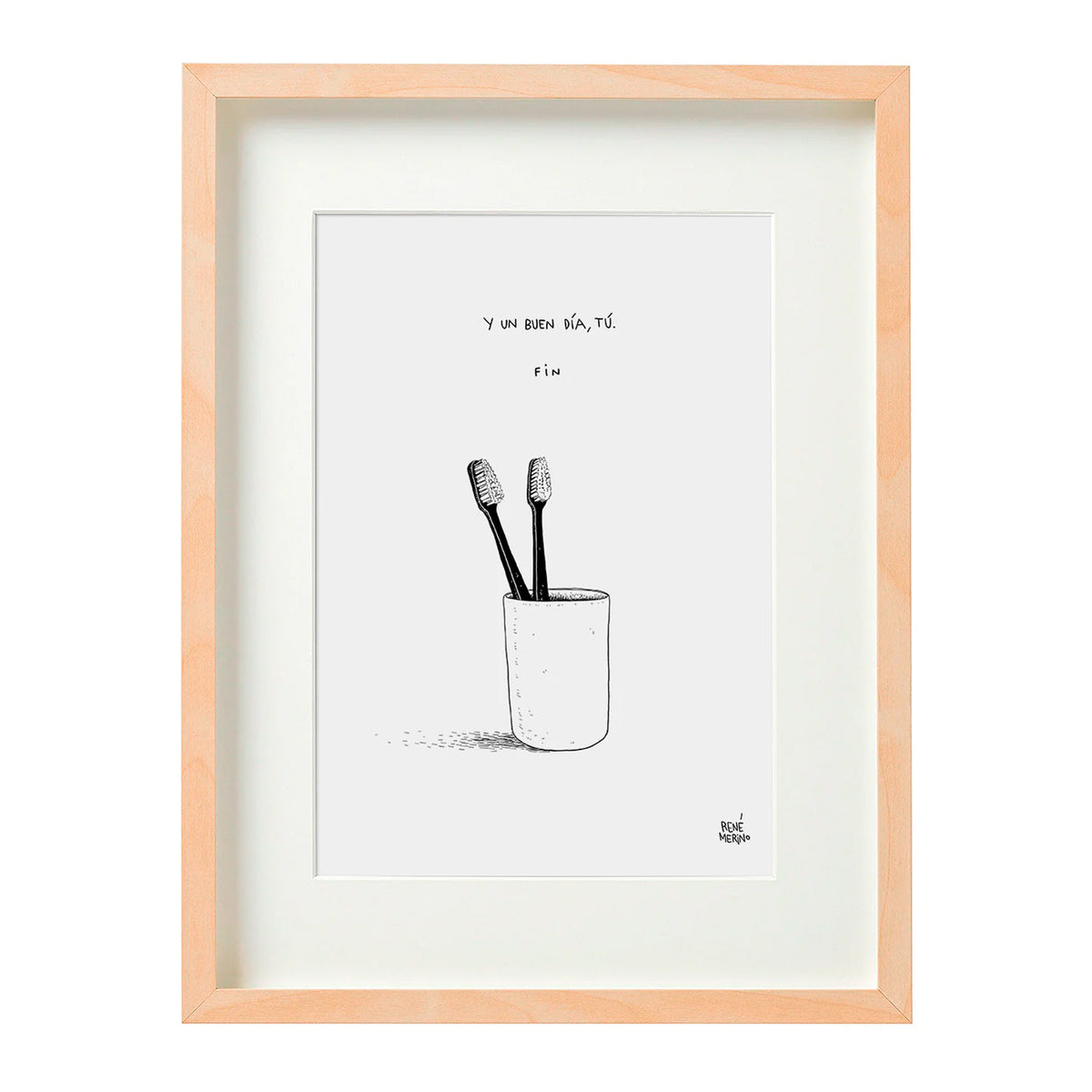 Print de René Merino A4 - "Cepillos"