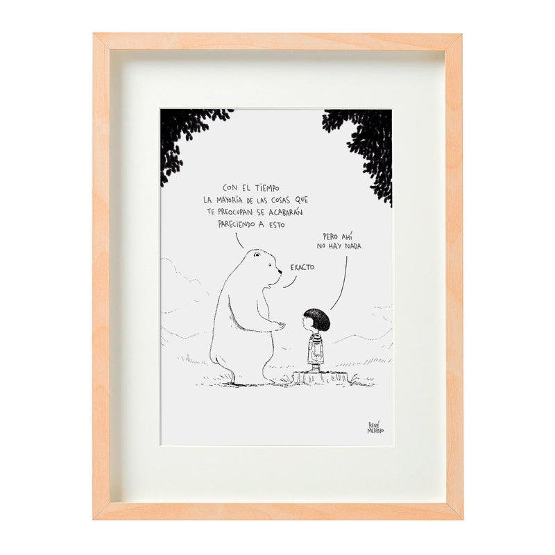 Print de René Merino A4 - "Con el Tiempo"