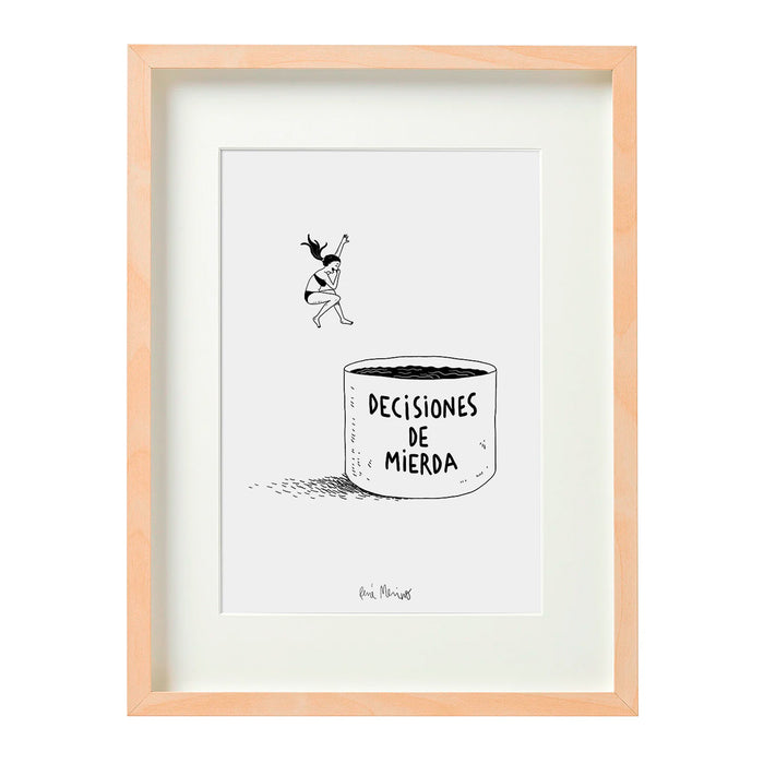 Print de René Merino A4 - "Decisiones"