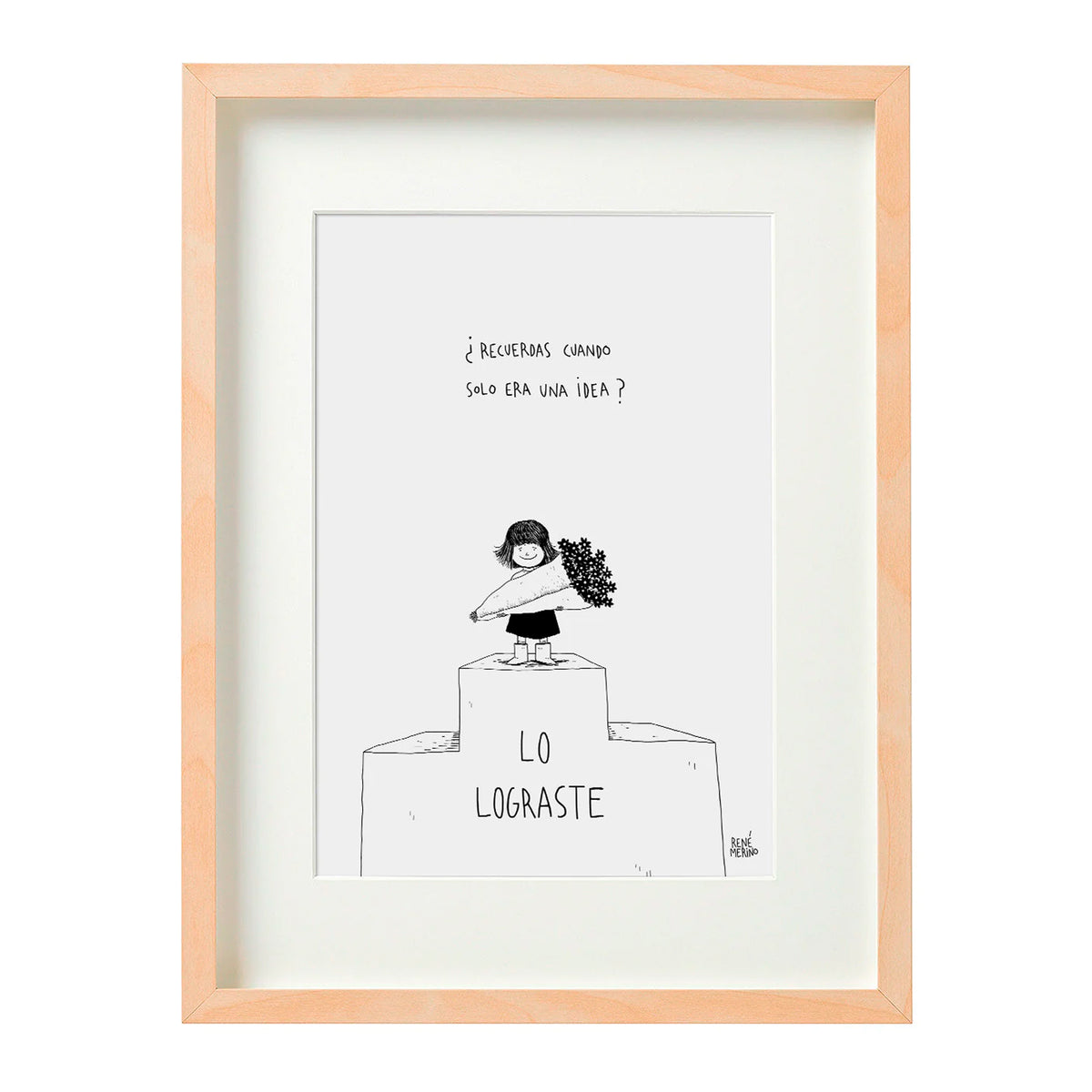Print de René Merino A4 - "Recuerdas"