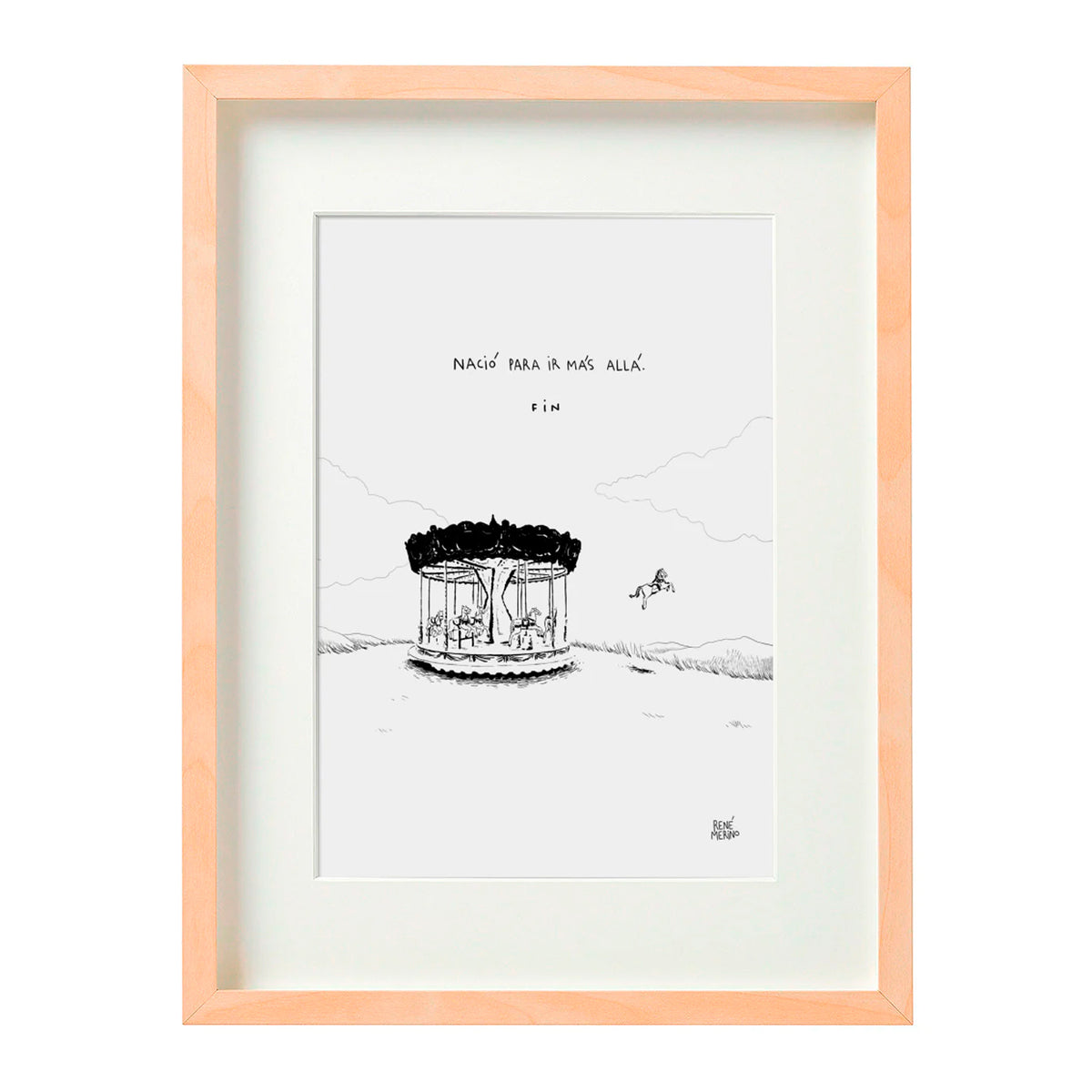 Print de René Merino A4 - "Tiovivo" 🎠