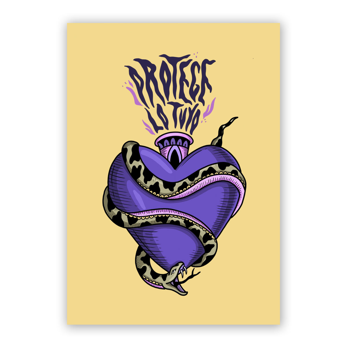 Print de Sofía Ozcoz A5 - "Protege lo tuyo"