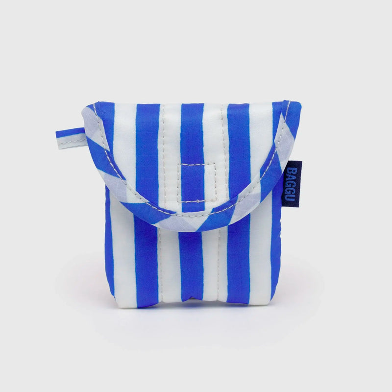 Funda auriculares inalámbricos Baggu - Blue Painted Stripe