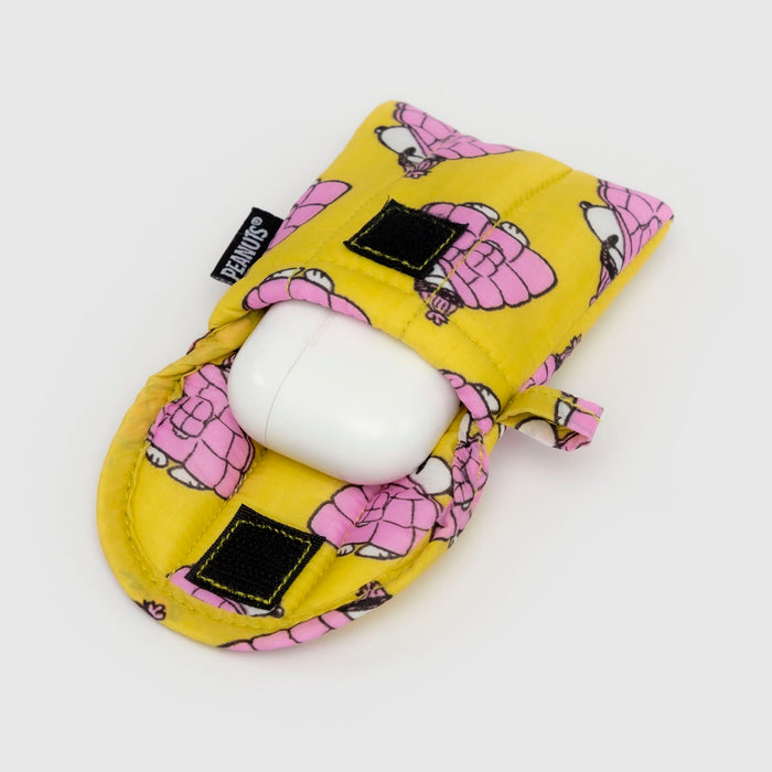 Funda auriculares inalámbricos Baggu - Puffer Snoopy Pink