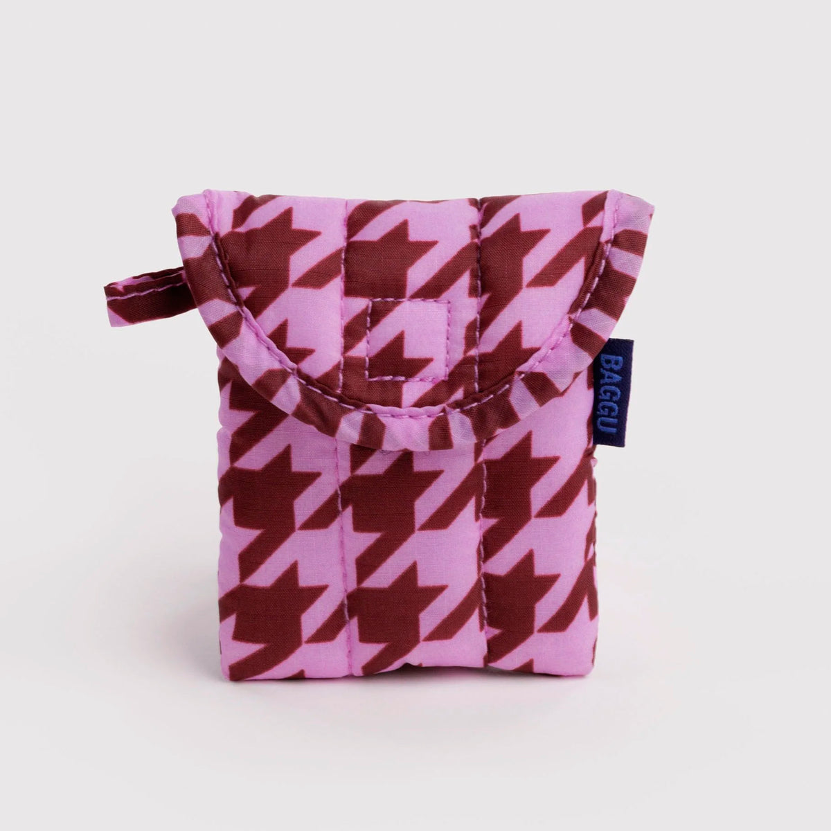 Funda auriculares inalámbricos Baggu - Pink Houndstooth