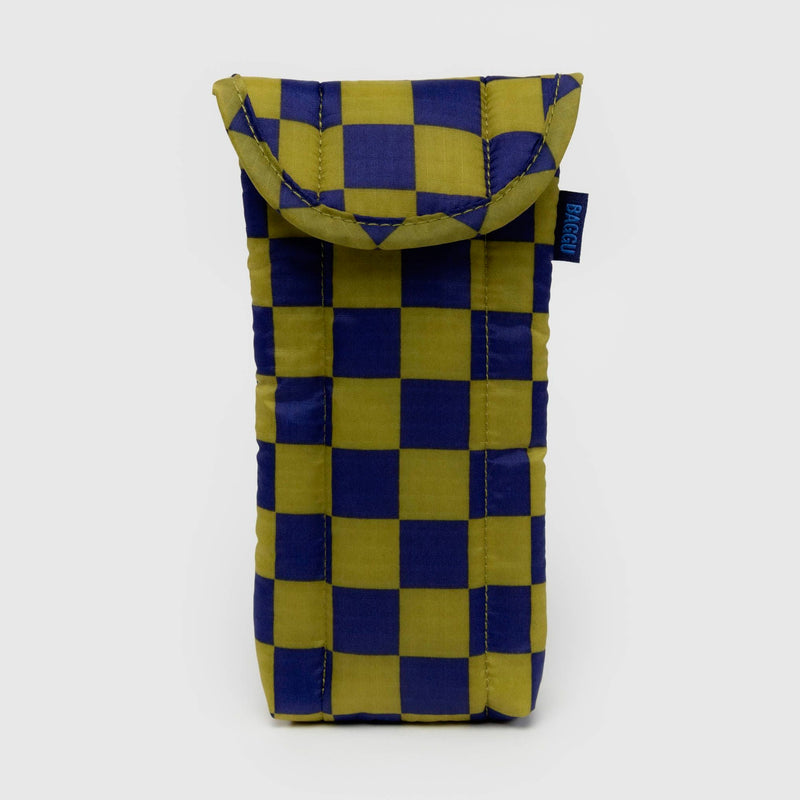 Funda de gafas acolchada Baggu - Pear Navy Check