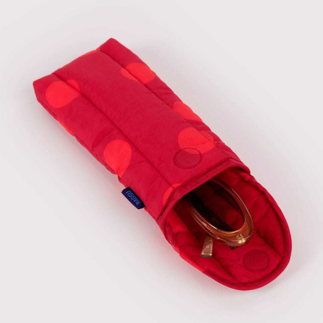 Funda de gafas acolchada Baggu - Red Polka Dot