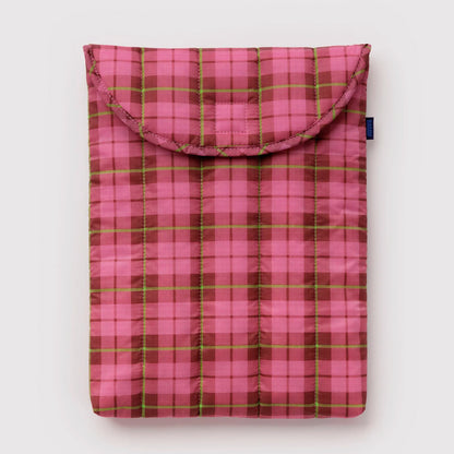 Funda portátil 13"/14" Baggu - Azalea Pink Tartan