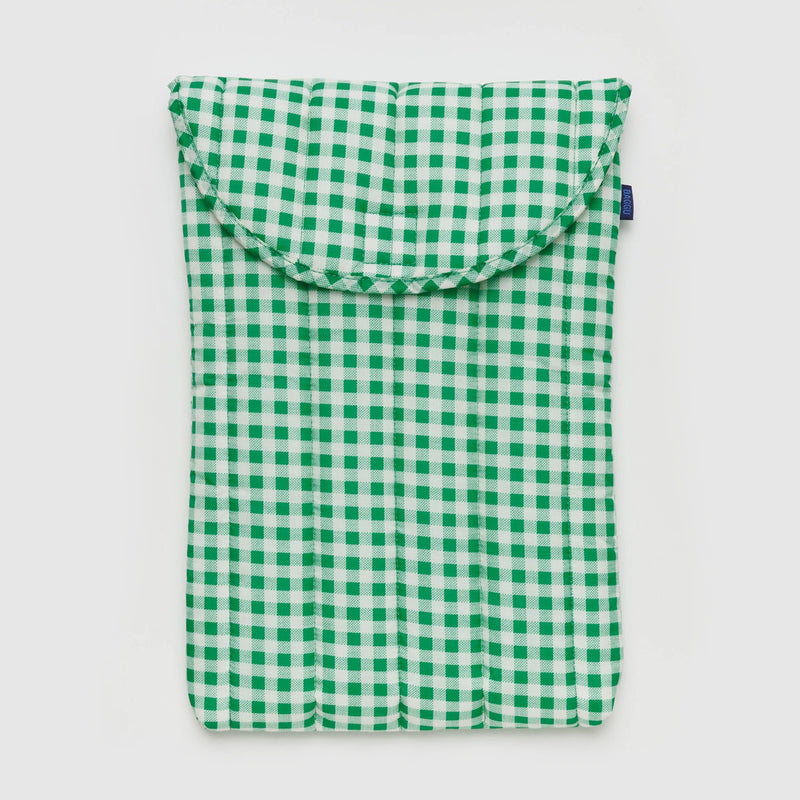 Funda portátil 16" Baggu - Green Gingham