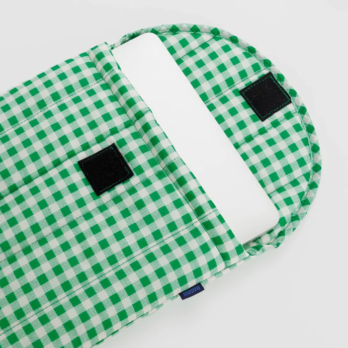 Funda portátil 13"/14" Baggu - Green Gingham