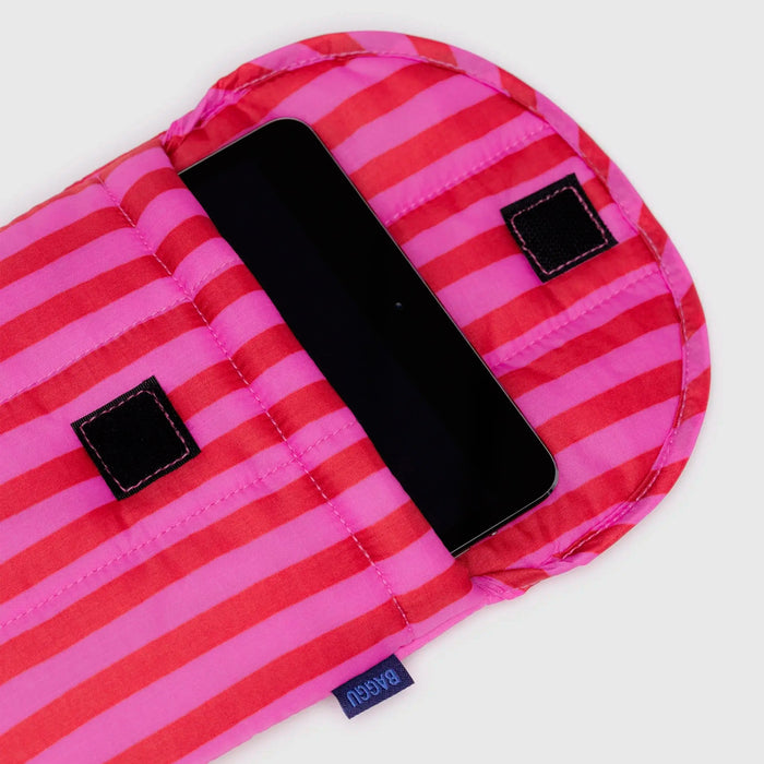 Funda tablet Baggu - Pink & Red Painted Stripe