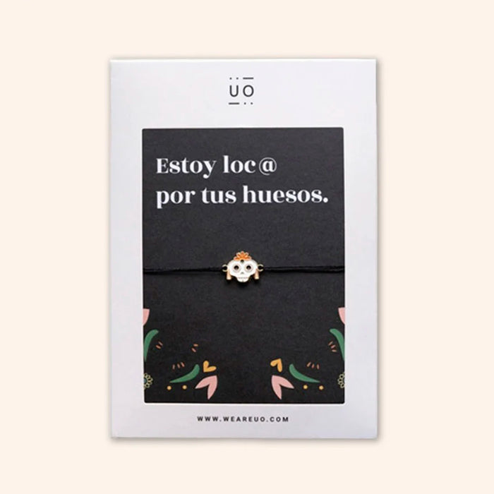 Pulsera charm - "Estoy loc@ por tus huesos"