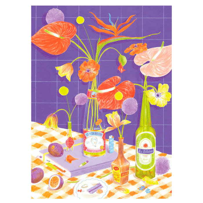 Puzzle - Des fleurs sur la table