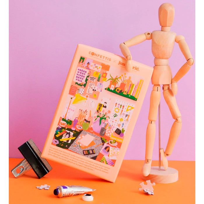 Puzzle - Du feutre sur les mains