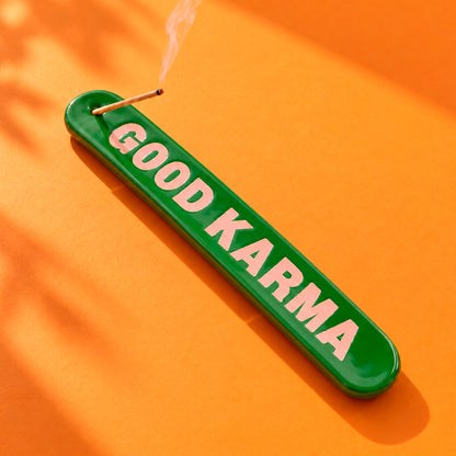 Quemador de incienso - Good Karma Verde