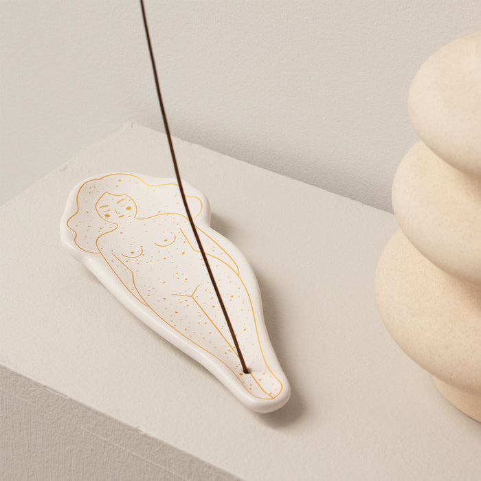 Quemador de incienso - Tits blanco