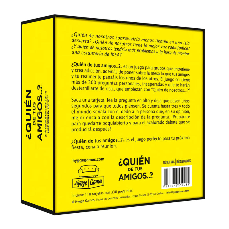Juego de mesa - ¿Quién de tus amigos..?