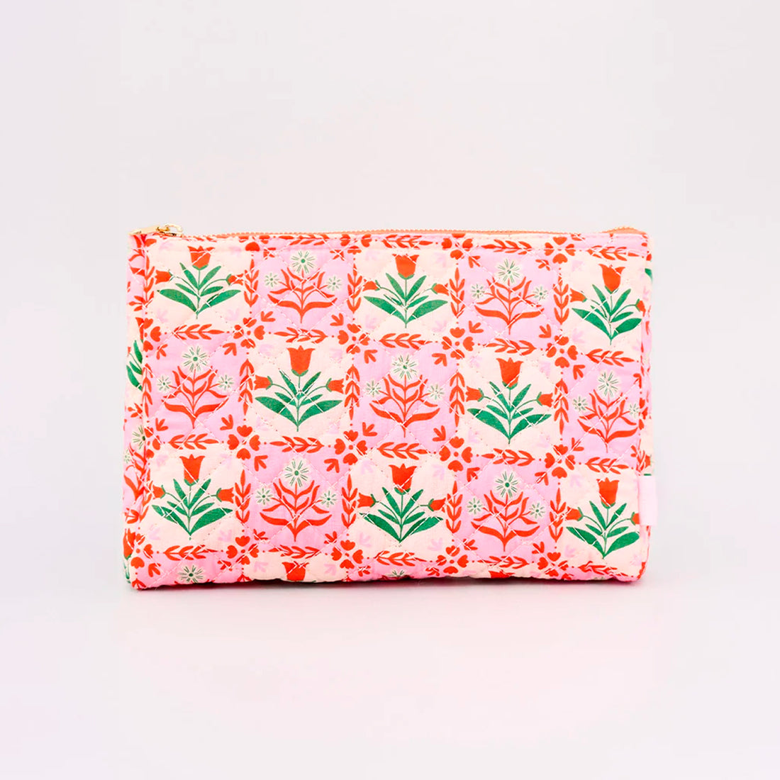Neceser - Pink Tile Floral